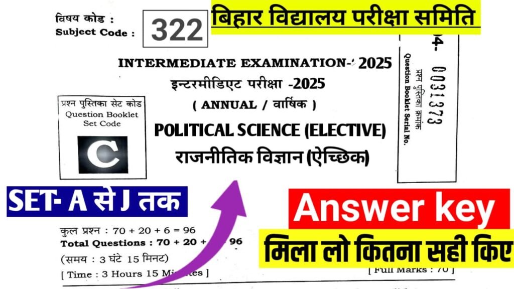 4 February Political Science Answer Key 2025